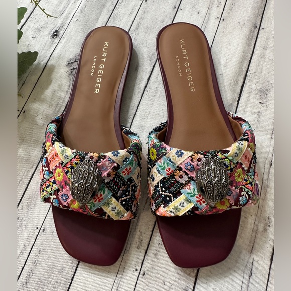 New KURT GEIGER LONDON KENSINGTON FLAT SANDAL - Picture 3 of 9
